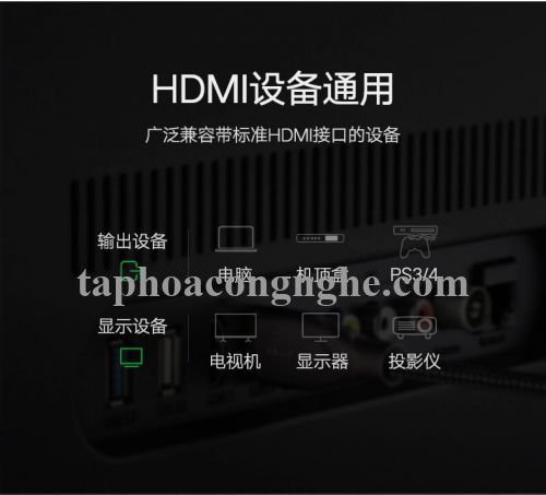 Ugreen 50110 5M màu Đen Cáp tín hiệu HDMI chuẩn 2.0 dây bọc lưới đầu hợp kim cao cấp HD131 30050110